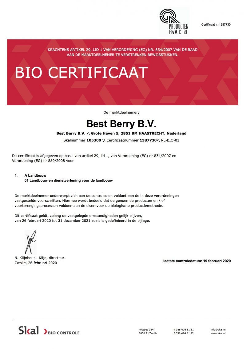 Cert Eu Bio Certificaat Enq 1686663 1686667